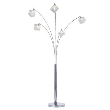 Crystal arc store floor lamp